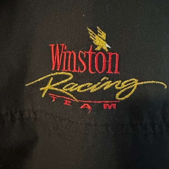 Vtg 90s Swingster WINSTON RACING Pit Crew Racer Nascar Jacket XL Embroidered USA - Picture 8 of 15